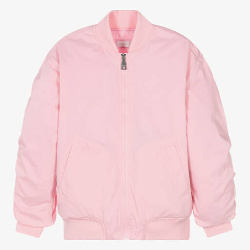 Monnalisa-Teen Girls Pink Bomber Jacket | Childrensalon Outlet