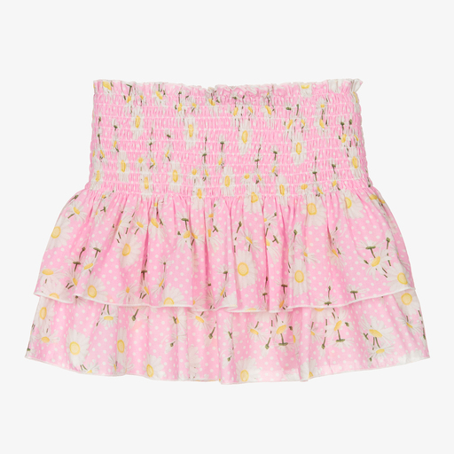 Monnalisa-Jupe rose Marguerite Ado fille | Childrensalon Outlet