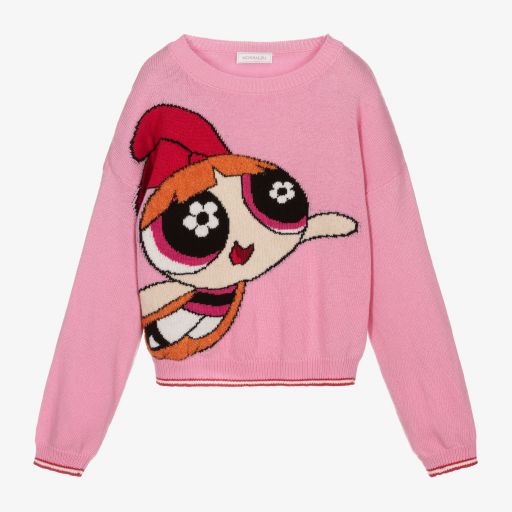 Monnalisa-Teen Girls Powerpuff Sweater | Childrensalon Outlet