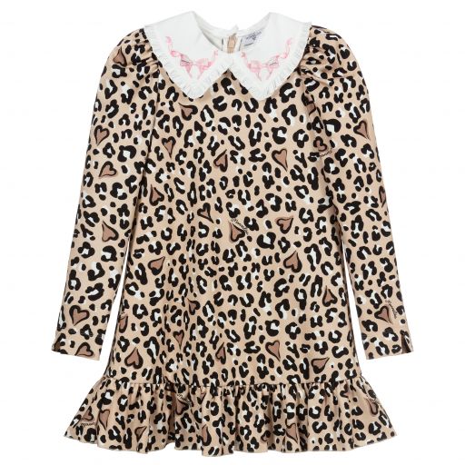 Monnalisa-Teen Leopard Print Dress  | Childrensalon Outlet