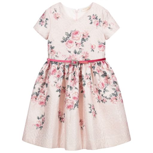 Monnalisa Chic-Teen Pink Floral Dress | Childrensalon Outlet