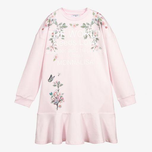 Monnalisa-Teen Pink Sweatshirt Dress | Childrensalon Outlet