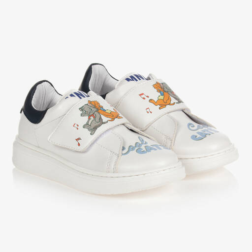 Monnalisa-Disney Sneakers in Weiß und Blau | Childrensalon Outlet