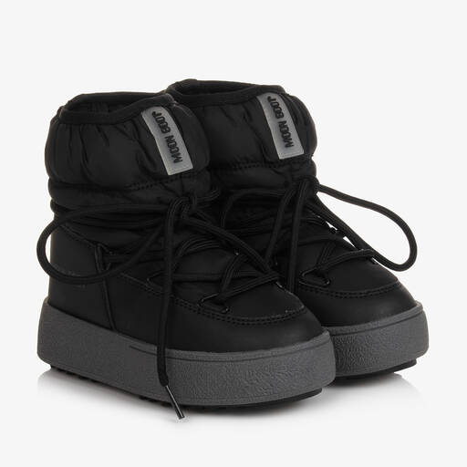 Moon Boot-Черные ботинки со шнурками | Childrensalon Outlet