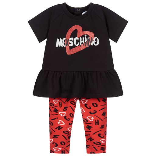 Moschino Baby-Baby Cotton Leggings Set | Childrensalon Outlet