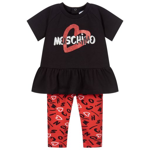 Moschino Baby-Ensemble legging en coton Bébé | Childrensalon Outlet