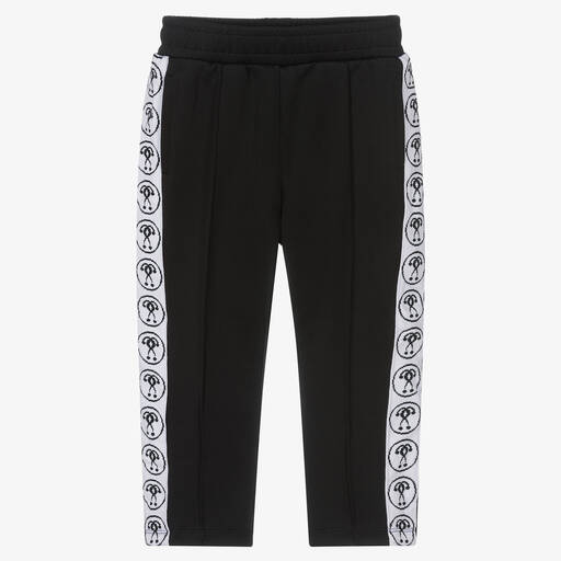 Moschino Kid-Teen-Black Cotton Logo Joggers | Childrensalon Outlet