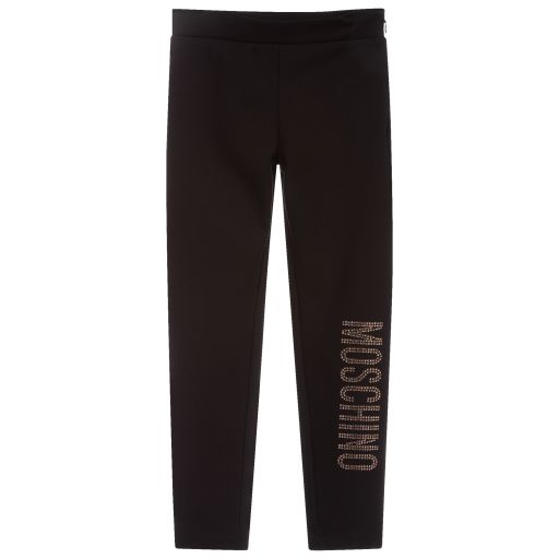 DKNY Black & White Logo Leggings