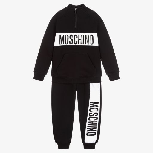 Moschino Kinder Unisex Jogging Suit In Black 1 main image 1