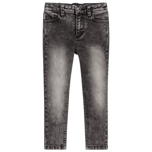 Moschino Kid-Teen-Boys Grey Denim Jeans  | Childrensalon Outlet