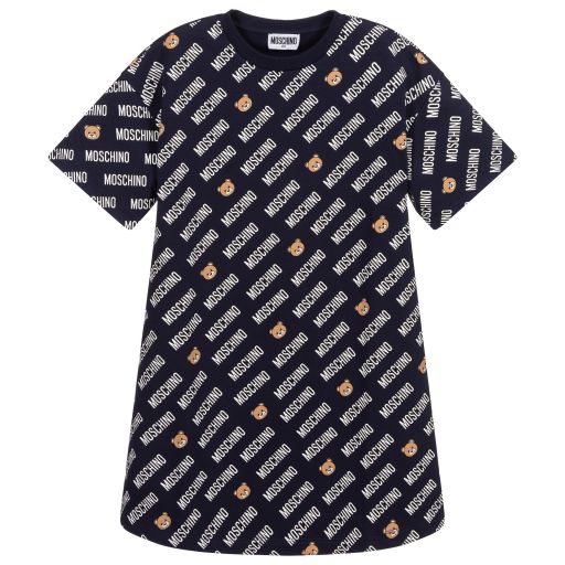 Moschino Kid-Teen-Girls Blue Cotton T-Shirt | Childrensalon Outlet