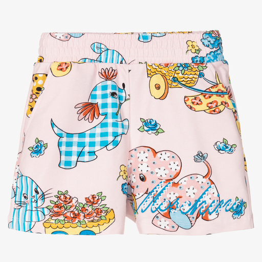Moschino Кид-Тин-Розовые хлопковые шорты для девочек | Childrensalon Outlet