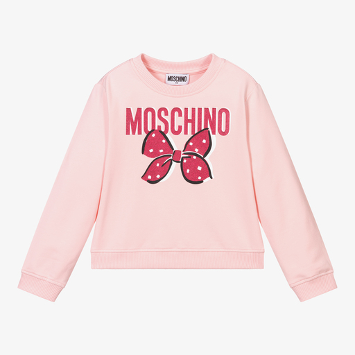 Moschino Kid-Teen-Rosa Baumwoll-Sweatshirt (M) | Childrensalon Outlet