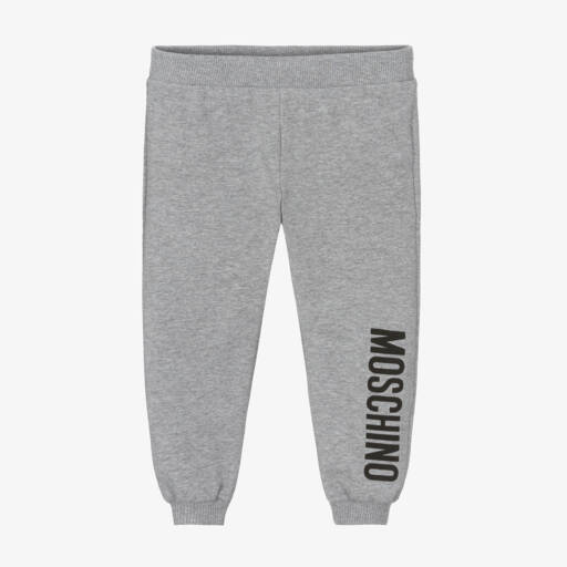 Moschino Baby-Grey Cotton Jersey Joggers | Childrensalon Outlet