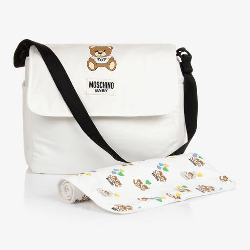 Moschino Baby-Ivory Teddy Changing Bag  (51cm) | Childrensalon Outlet