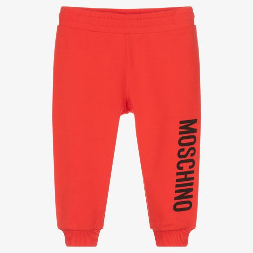 Moschino Baby-Rote Jersey-Jogginghose | Childrensalon Outlet