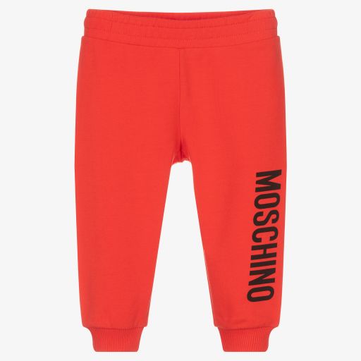 Moschino Малыши-Красные джоггеры из джерси | Childrensalon Outlet