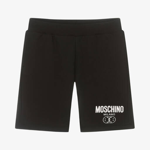 Moschino Kid-Teen-Schwarze Teen Double Smiley Shorts | Childrensalon Outlet
