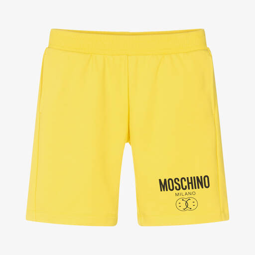 Moschino Kid-Teen-شورت تينز ولادي قطن لون أصفر | Childrensalon Outlet