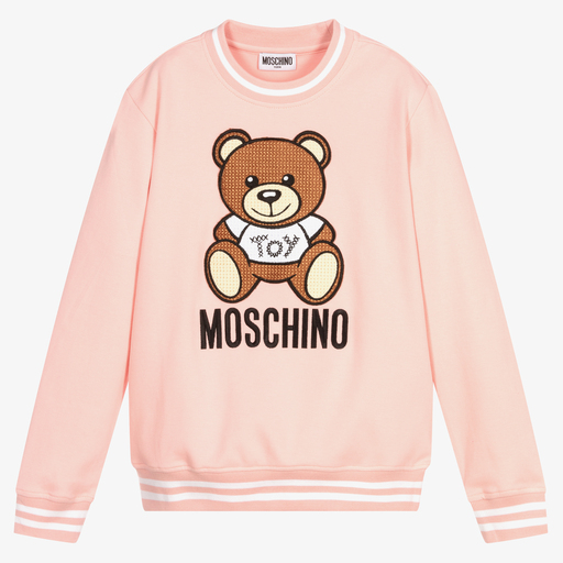 Moschino Kid-Teen-Rosa Teen Sweatshirt für Mädchen | Childrensalon Outlet