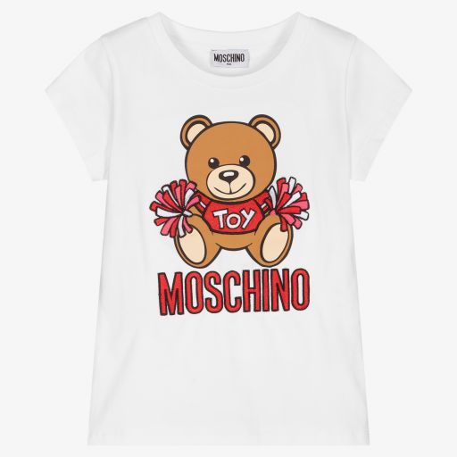 Moschino Kid-Teen-Teen Girls Teddy Logo T-Shirt | Childrensalon Outlet
