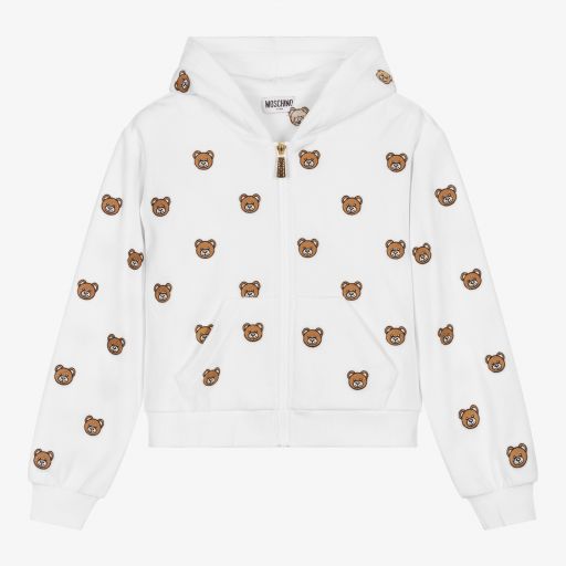Moschino Kid-Teen-Teen Girls Velour Zip-Up Top | Childrensalon Outlet