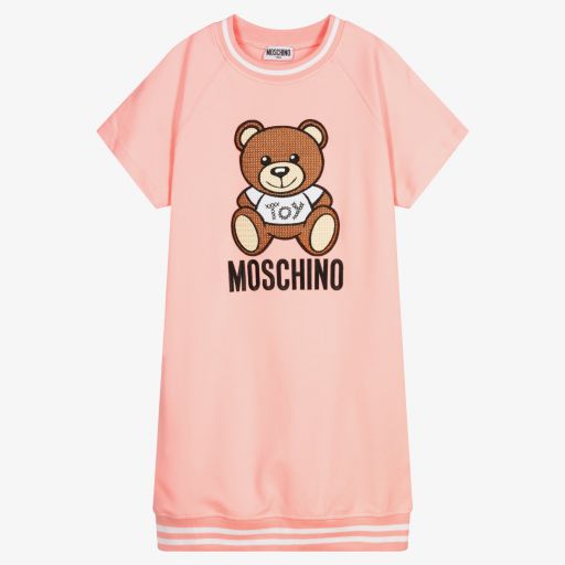 Moschino Kid-Teen-Hellrosa Teen Baumwollkleid | Childrensalon Outlet