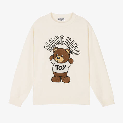 Moschino Kid-Teen-Teen Teddy Bear Wool Sweater | Childrensalon Outlet