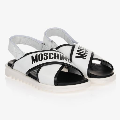 Moschino Kid-Teen-Weiße Teen Sandalen | Childrensalon Outlet