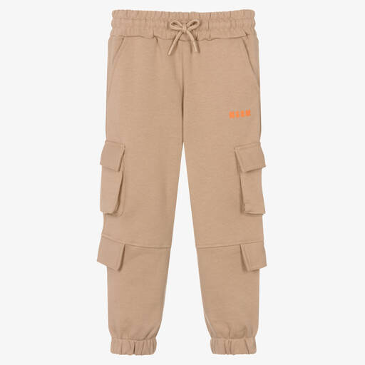 MSGM-Beige Baumwoll-Cargo-Jogginghose | Childrensalon Outlet