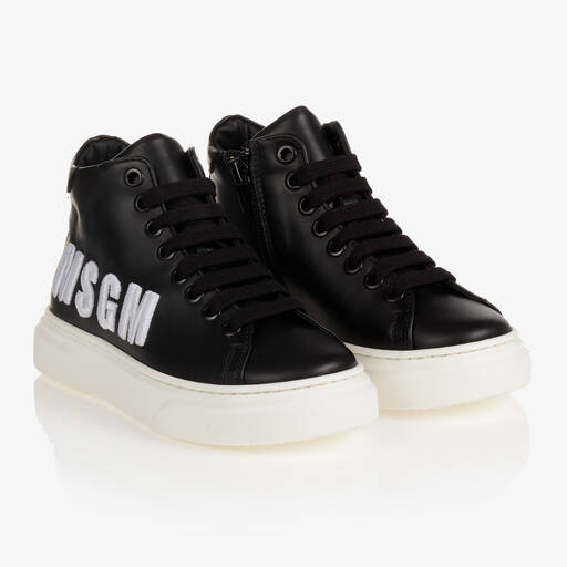MSGM-Schwarze, hohe Sneakers (J) | Childrensalon Outlet
