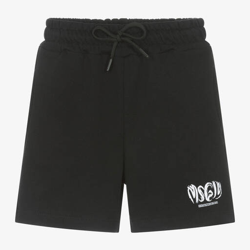 MSGM-Черные шорты из хлопкового джерси для мальчиков | Childrensalon Outlet