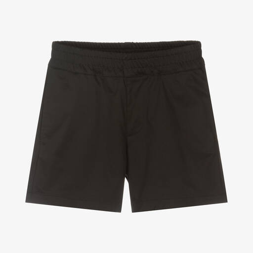 MSGM-Schwarze Baumwollshorts (J) | Childrensalon Outlet