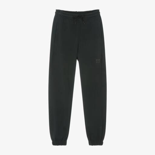 MSGM-Boys' Ebony Cotton Lounge Pants | Childrensalon Outlet