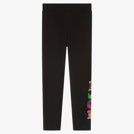 MSGM-Schwarze Baumwoll-Leggings | Childrensalon Outlet