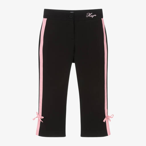 MSGM-Girls Black Crêpe Trousers | Childrensalon Outlet