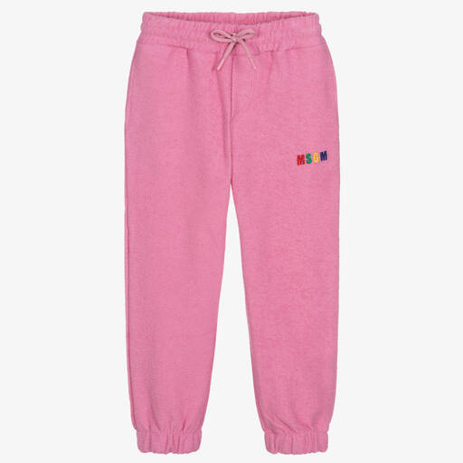 MSGM-Rosa Baumwoll-Frottee-Jogginghose | Childrensalon Outlet