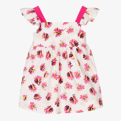 MSGM-Girls Pink Daisy Print Dress | Childrensalon Outlet