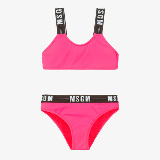 MSGM-مايو بيكيني لون زهري للبنات | Childrensalon Outlet