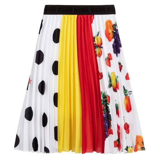 MSGM-Girls Red & Yellow Crêpe Skirt | Childrensalon Outlet