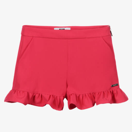 MSGM-Розовые шорты с рюшами | Childrensalon Outlet