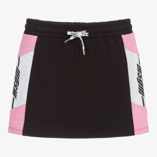 MSGM-Черная мини-юбка с логотипом для подростков | Childrensalon Outlet