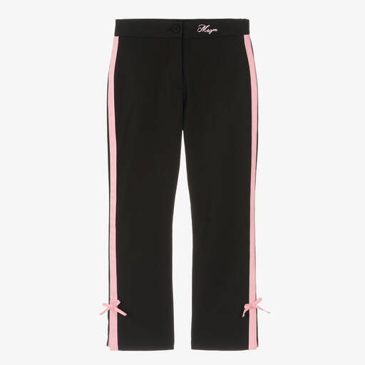 MSGM-Teen Girls Black Crêpe Trousers | Childrensalon Outlet