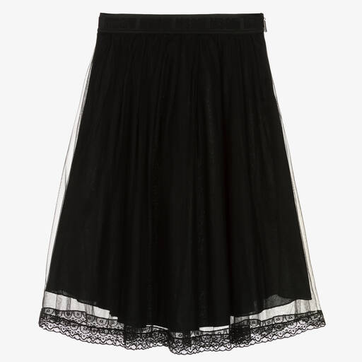 MSGM-Teen Girls Black Tulle Skirt | Childrensalon Outlet