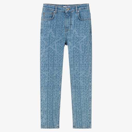 MSGM-Голубые джинсы из хлопка для девочек-подростков | Childrensalon Outlet