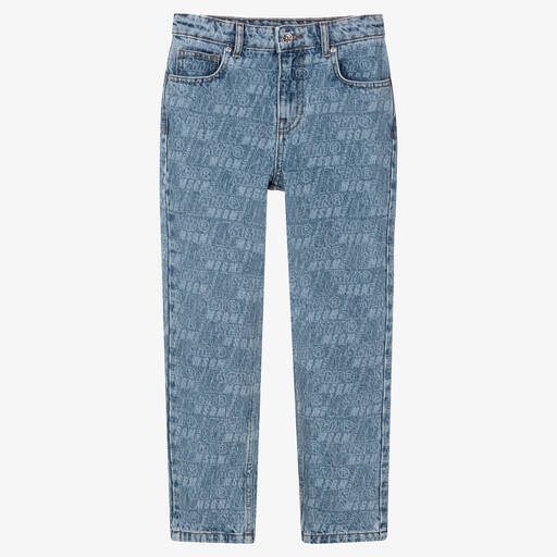 MSGM-Teen Girls Blue Tapered Jeans | Childrensalon Outlet