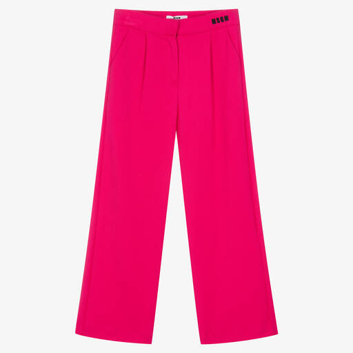 MSGM-Широкие брюки цвета фуксии | Childrensalon Outlet