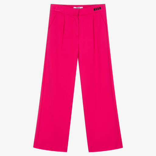 MSGM-Fuchsiafarbene weite Teen Hose | Childrensalon Outlet