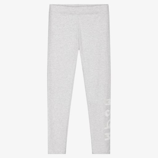 MSGM-Teen Girls Grey Logo Leggings | Childrensalon Outlet