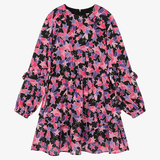 MSGM-Розовое платье со звездами | Childrensalon Outlet
